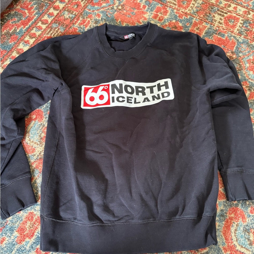 Black Crew Neck Sweatshirt with Logo